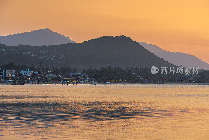 Sunset beach in Ko Samui, Thailand